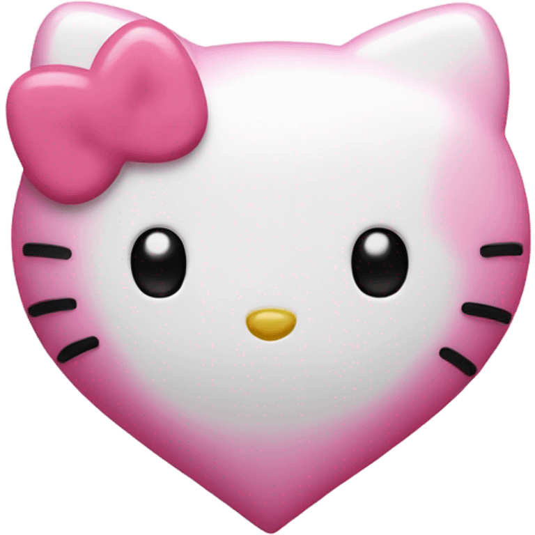 hello kitty heart emoji