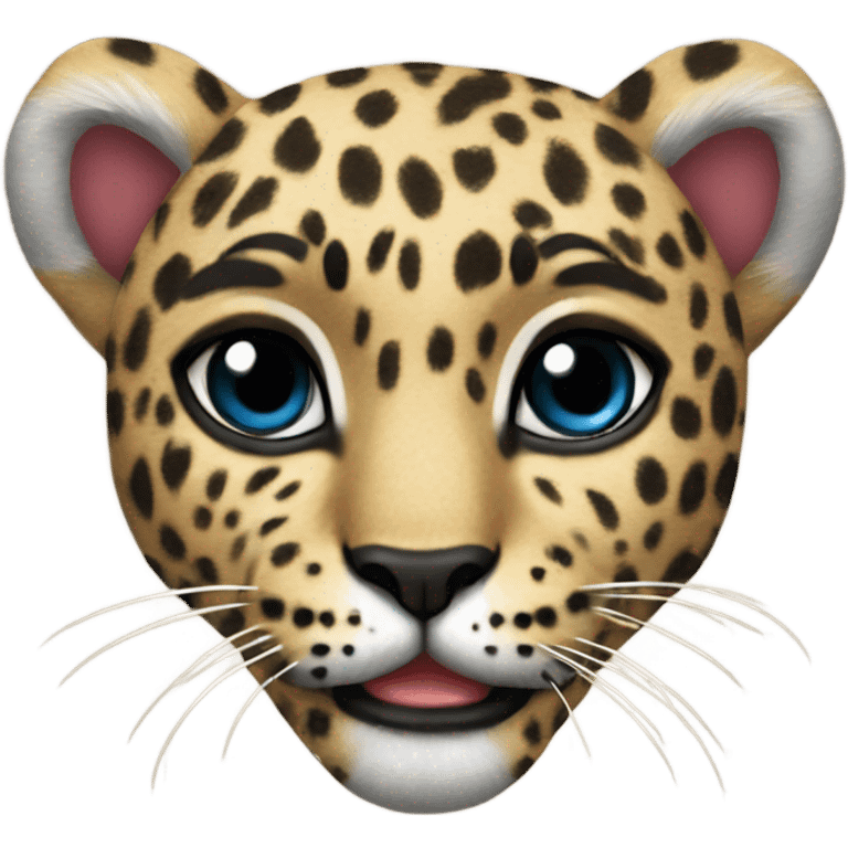 a leopard teamd heart emoji