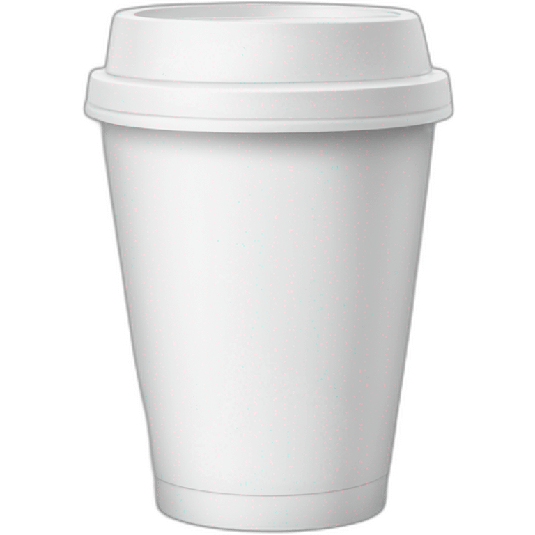 White disposable cup emoji