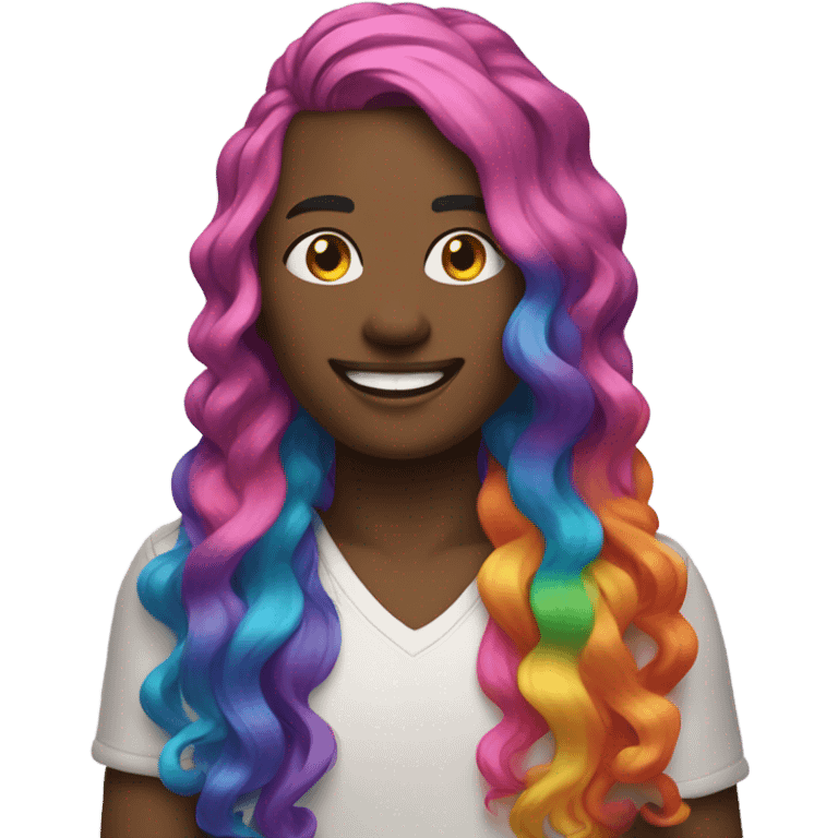 Rainbow person emoji