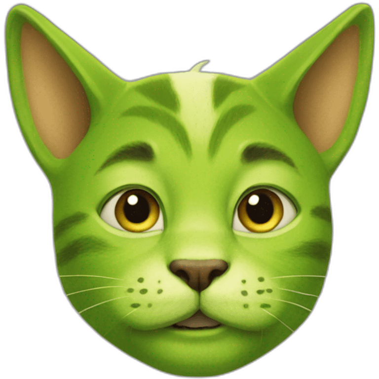 Cat-green-shrek-ears emoji