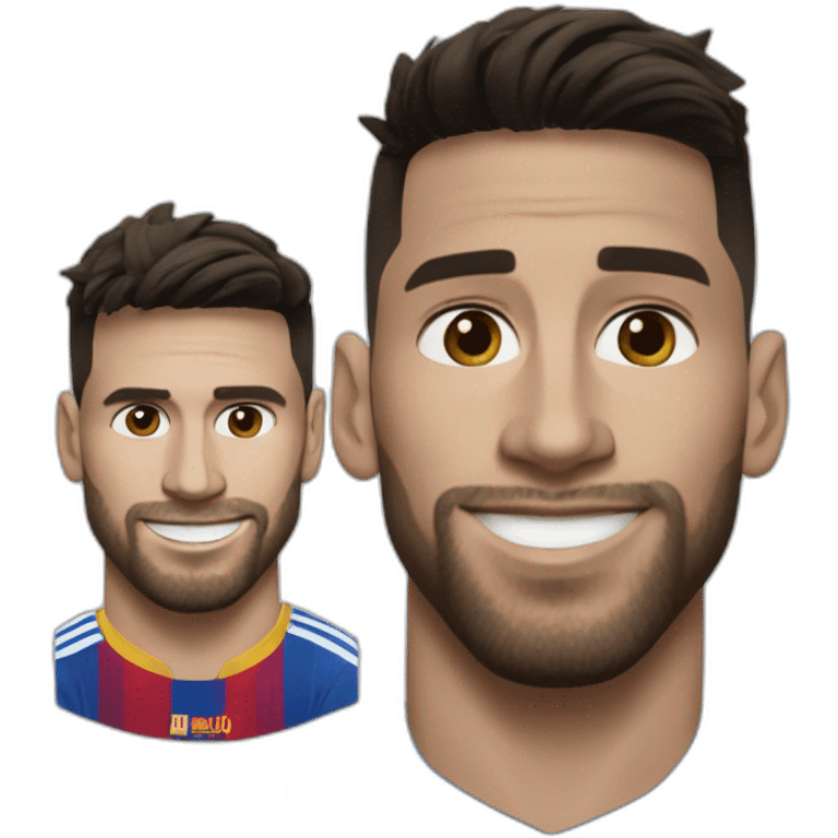 Messi au dessus de ronaldo emoji