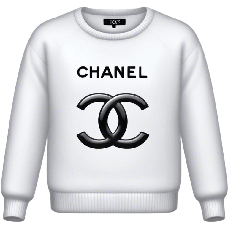 sweater White chanel emoji