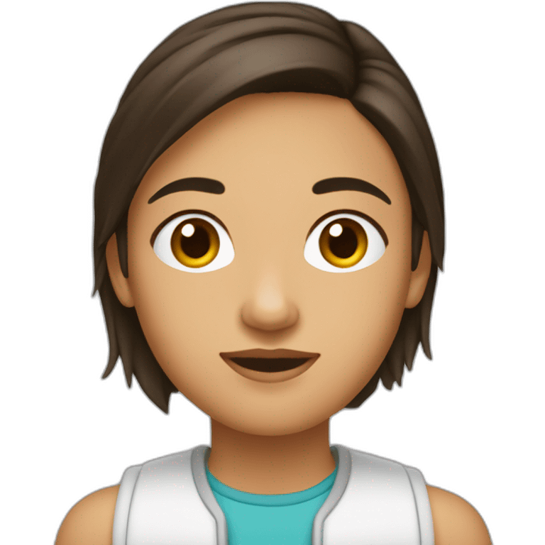 Fille brune qui est en énervé emoji