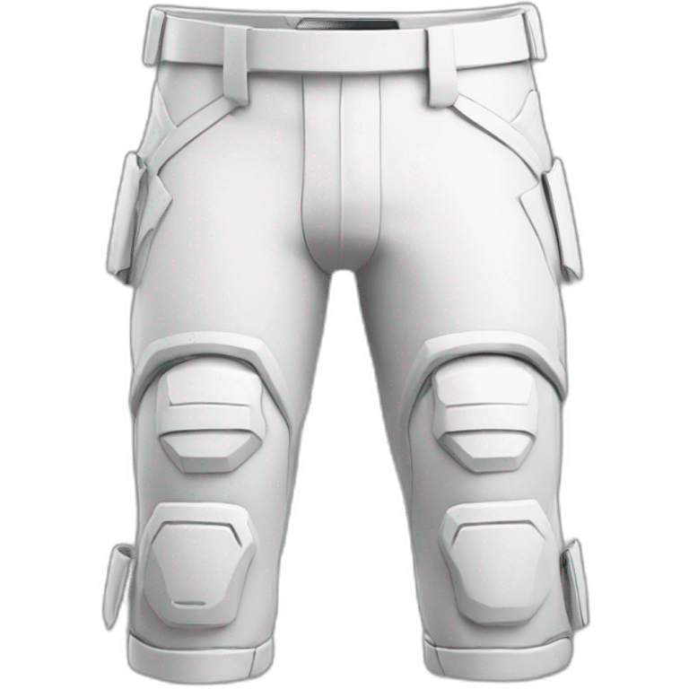 futuristic white Phantom squad Infiltration armored pants emoji