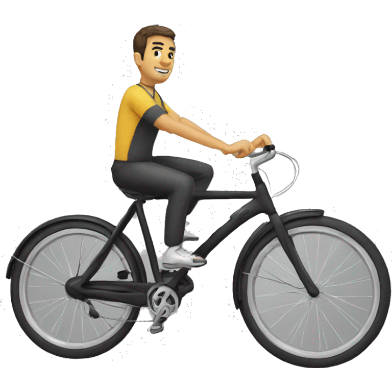 Meyer Habib en vélo  emoji