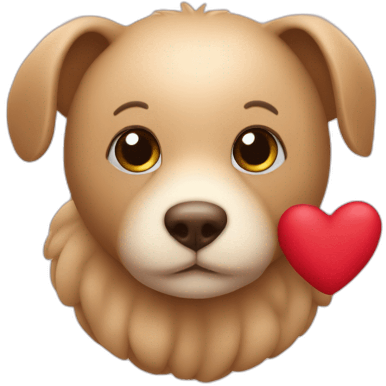 Doudou avec des coeurs emoji