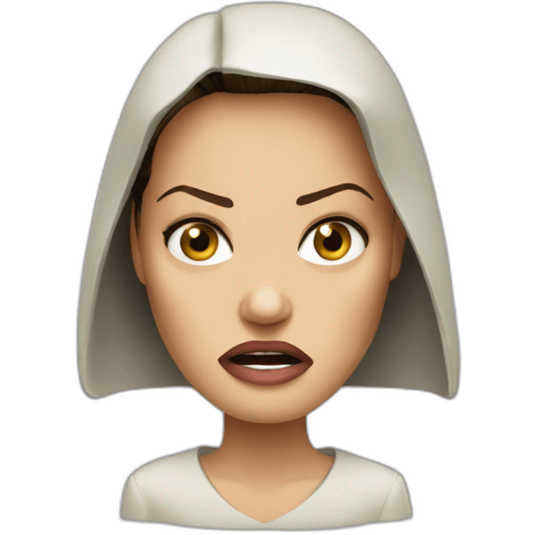 Angry Angelina Jolie emoji