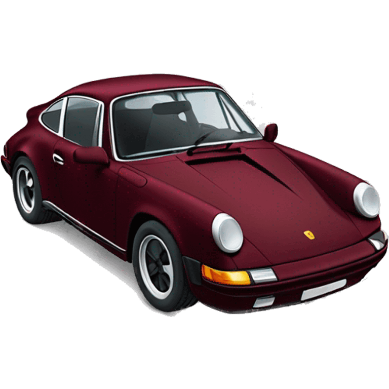 Burgundy Porsche 911 emoji