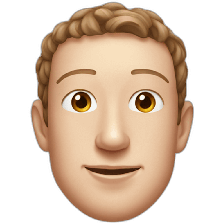 Mark Zuckerberg face sunscreen emoji