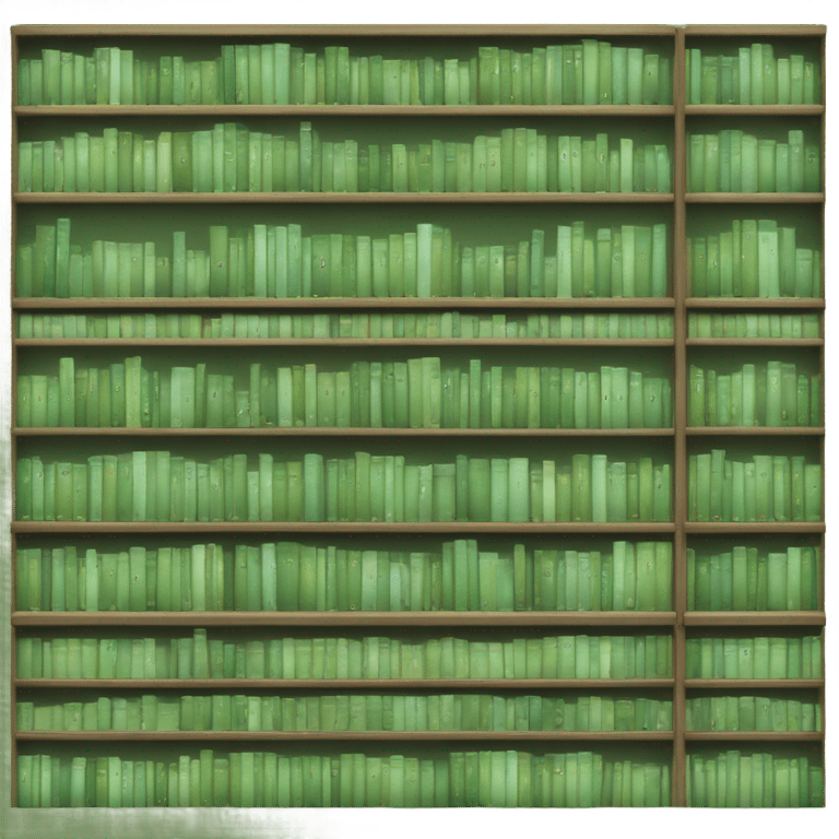 Sage green books emoji