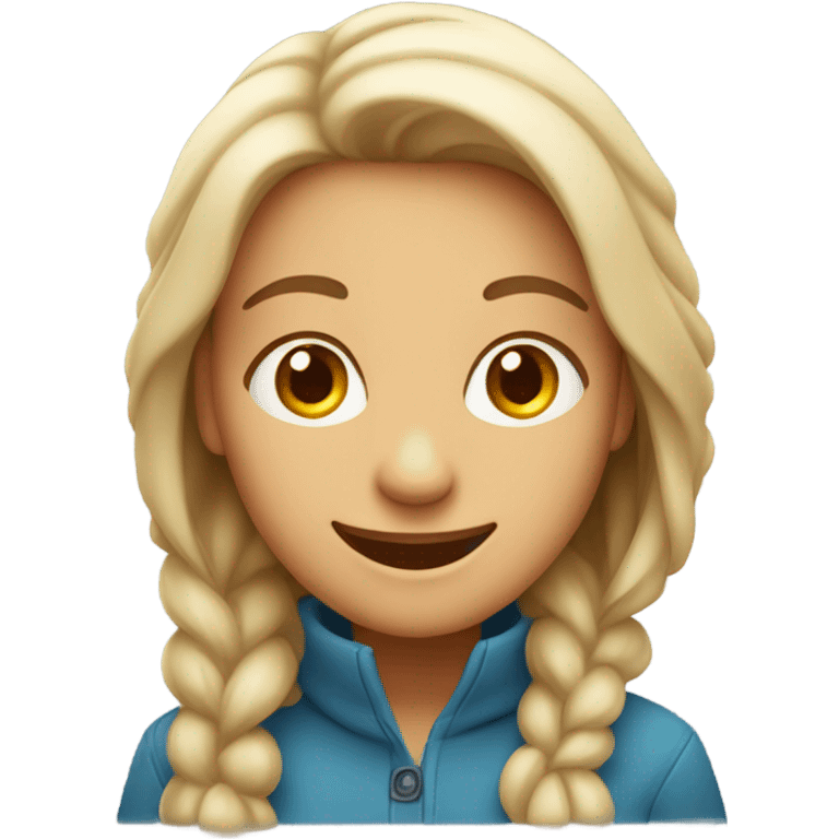 A happy and smiling woman  emoji