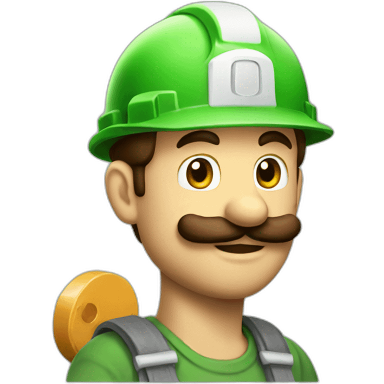 Luigi Doing Construction emoji