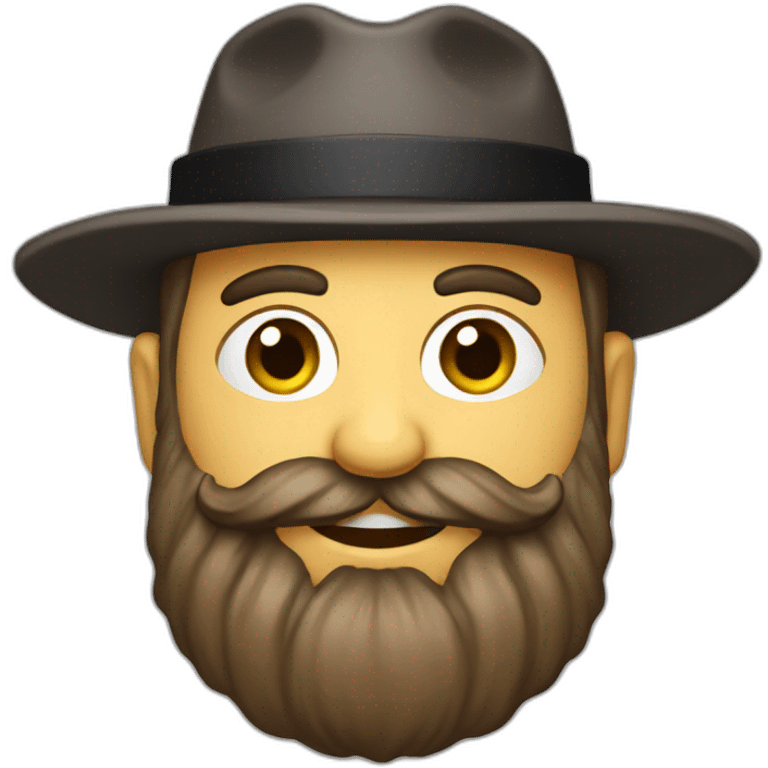 Rabbi with a sexy beard emoji