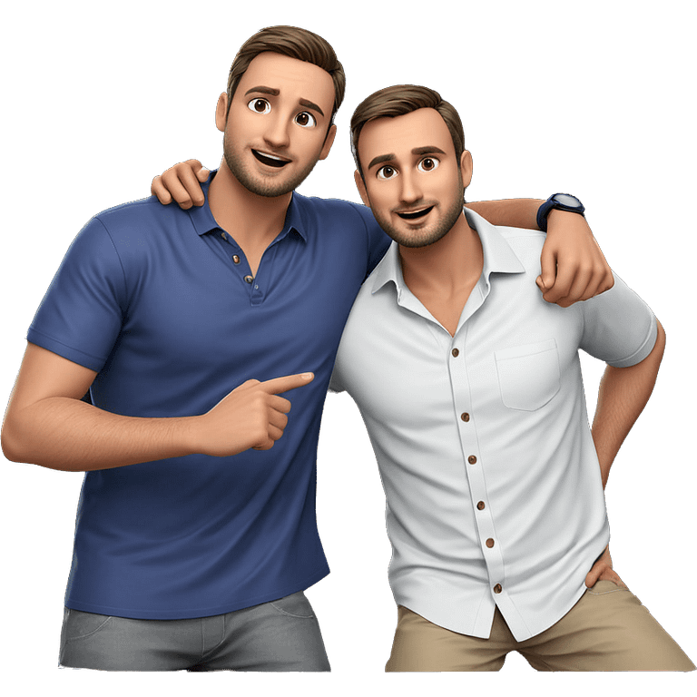 boys in casual attire emoji