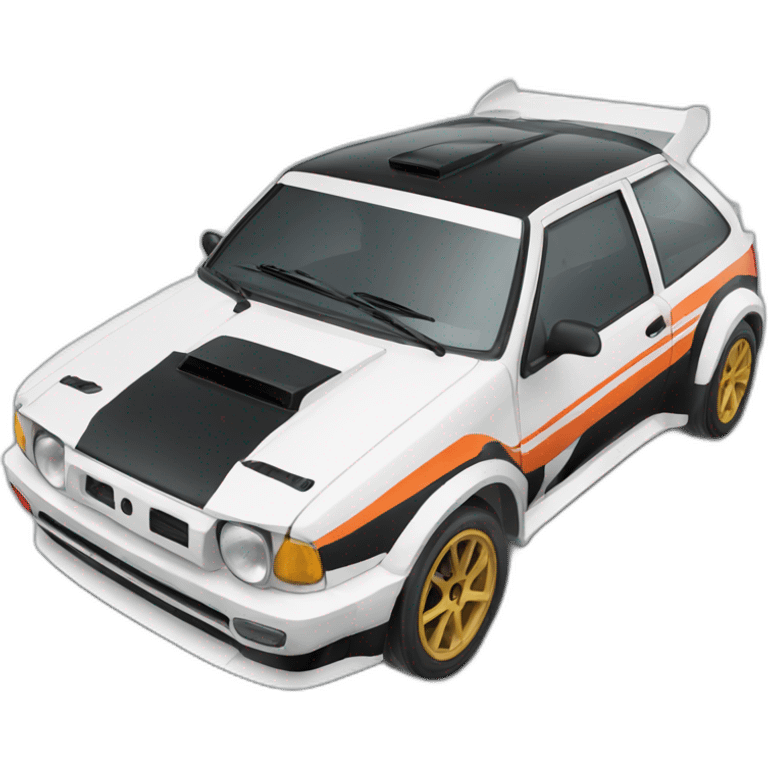 Rally car emoji