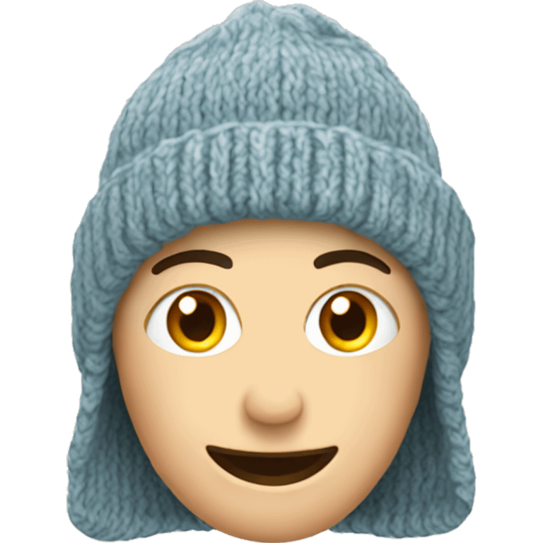 Knitted wool cap emoji