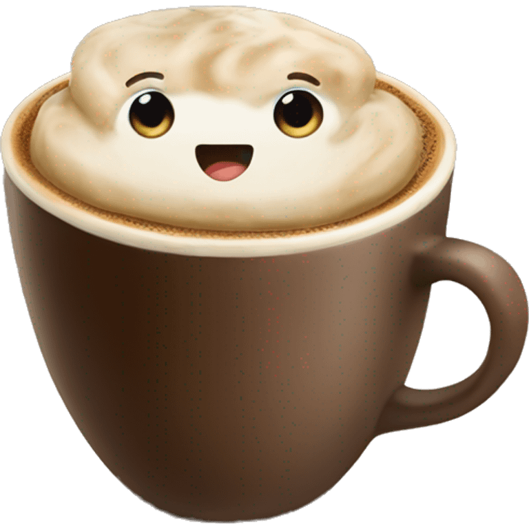 Mocha in a coffee cup emoji