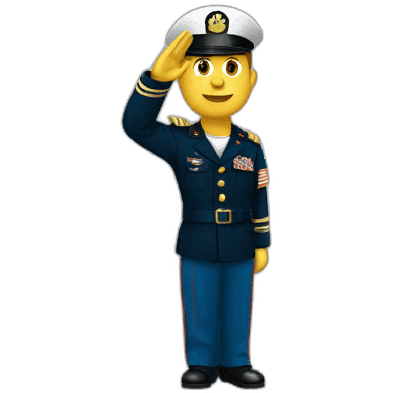 Marine saluting emoji