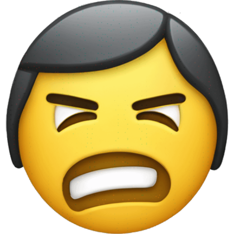 classic apple iphone brand yellow face emoji style annoyed funny gun tired circle yellow face emoji emoji