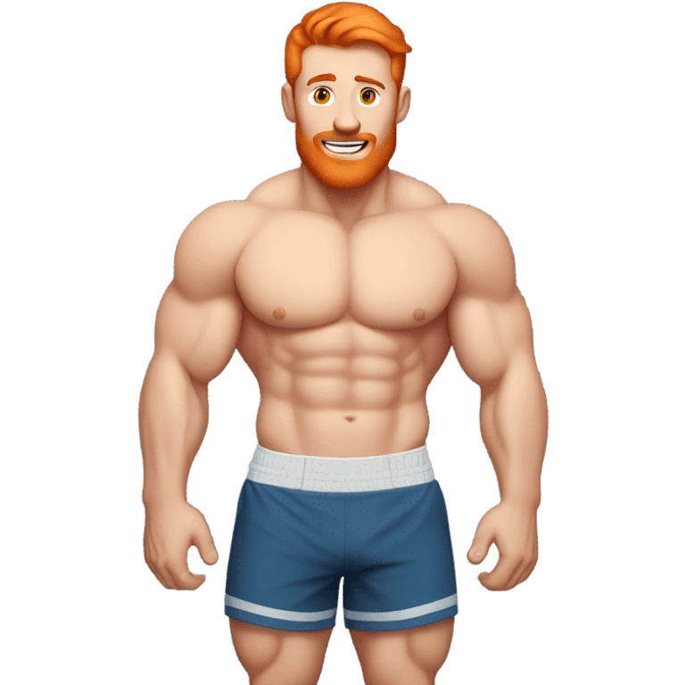 Gym jock with ginger hair  emoji