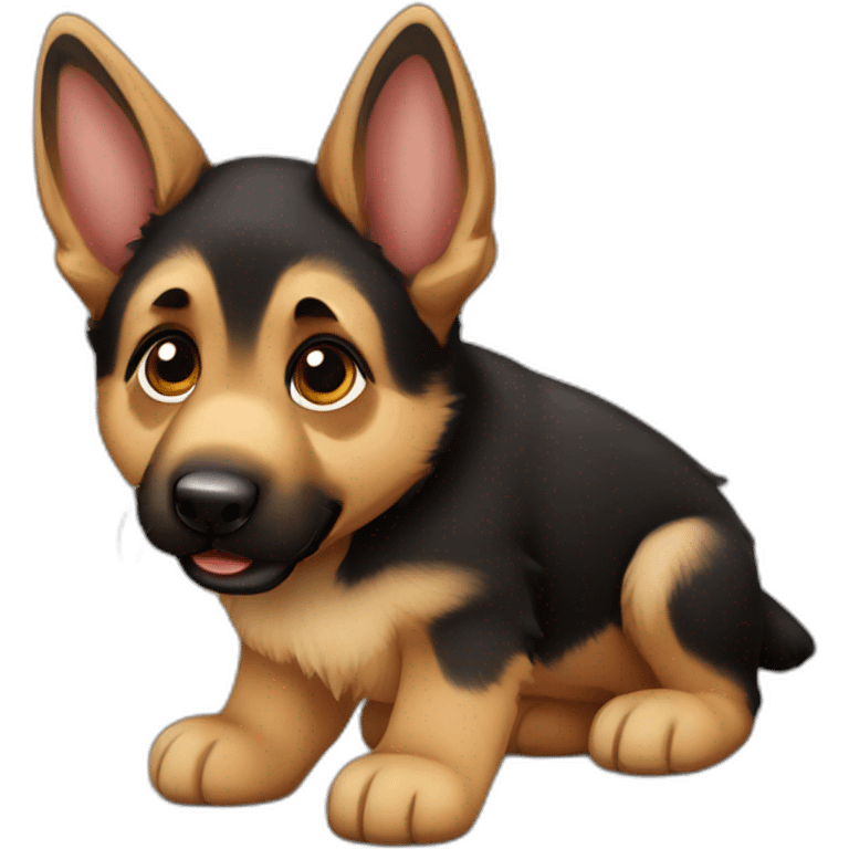 Puppy German shepherd emoji