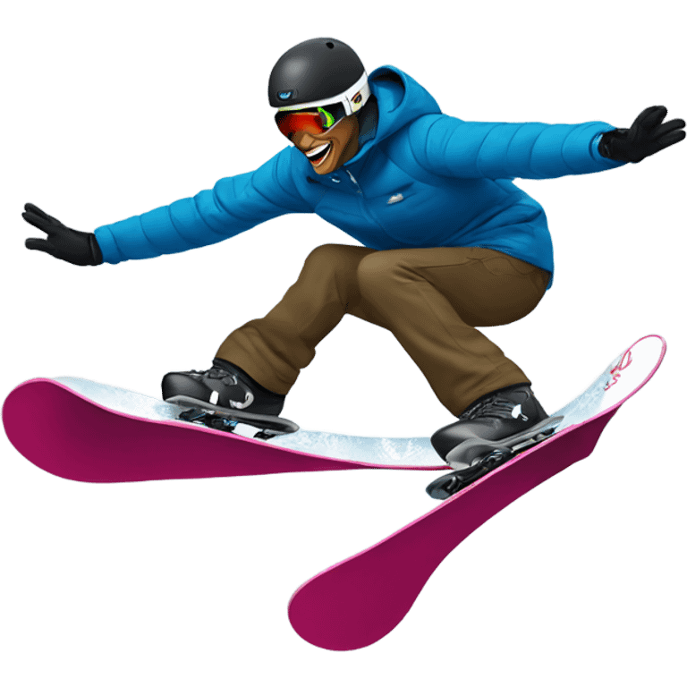 Obama snowboard jump emoji