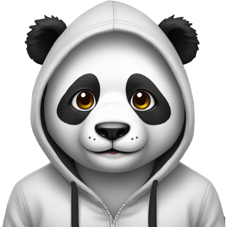 Panda wearing hoodie emoji