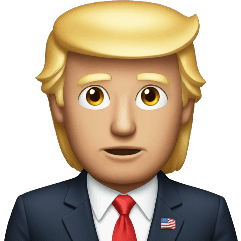 donald trump with star eyes emoji