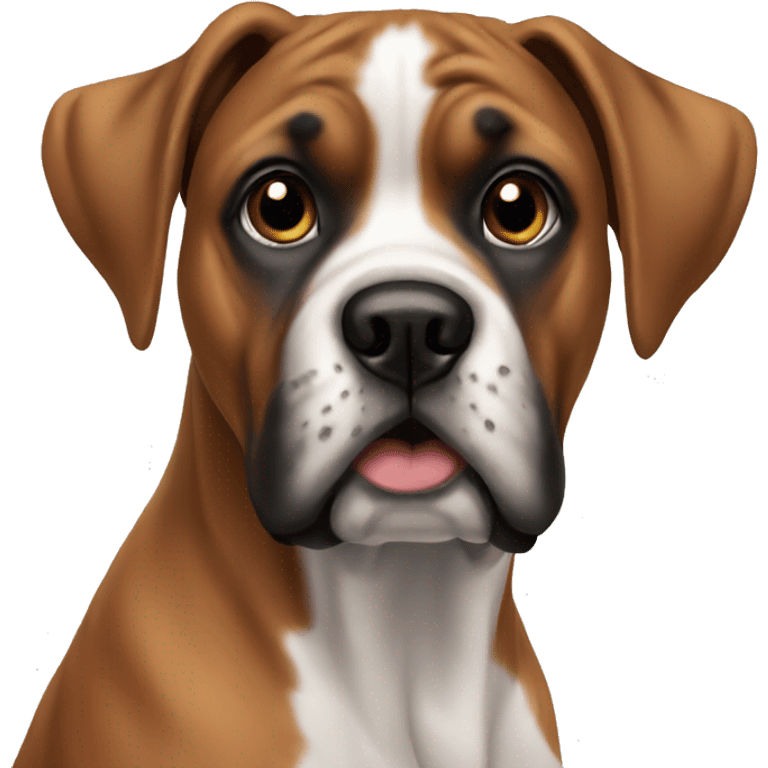 Dog face boxer  emoji