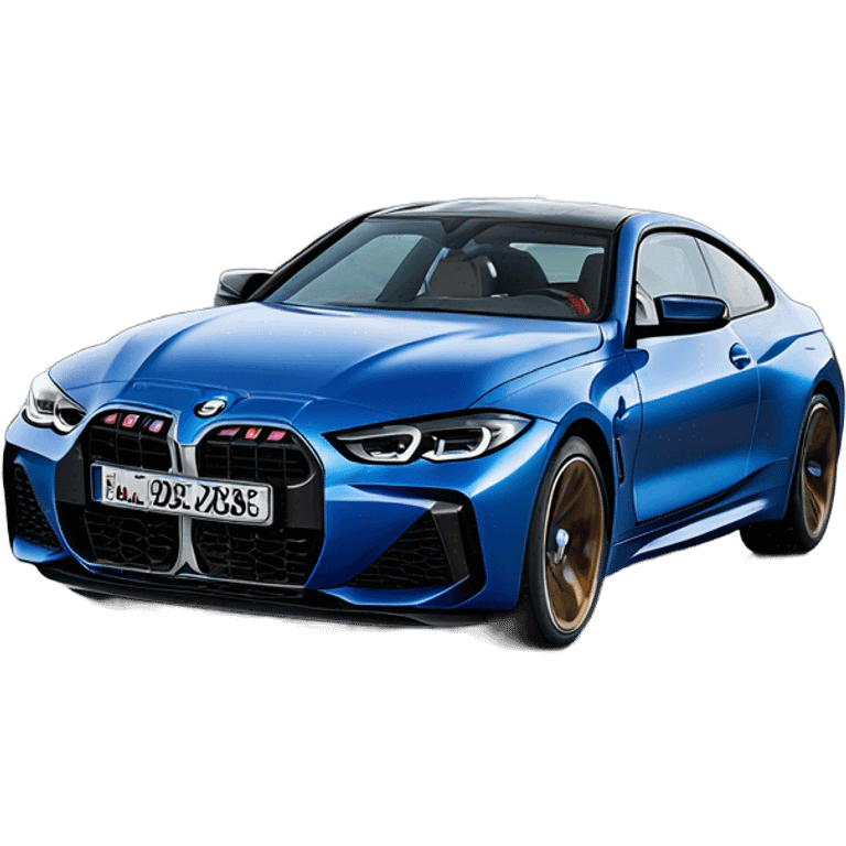 2020 BMW M430i G22 in arctic racing blue colour emoji