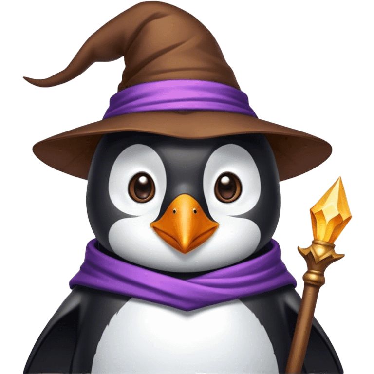 Penguin Wizard emoji