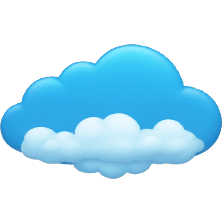 blue cloud emoji