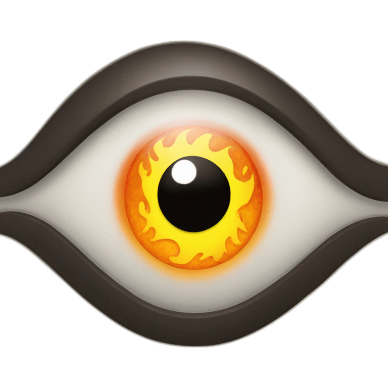 eye with flame inside emoji