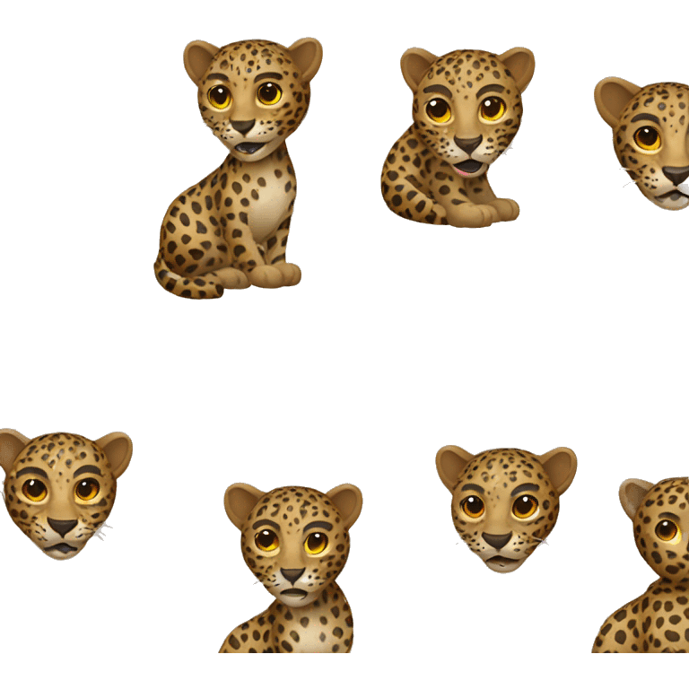 Leopard balloon emoji