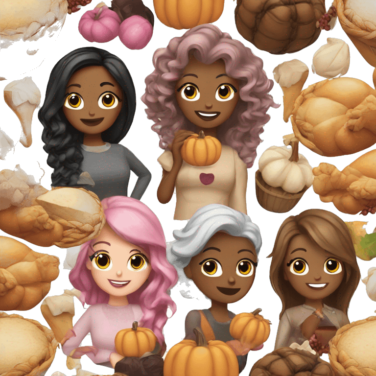 girly vibe thanksgiving emoji