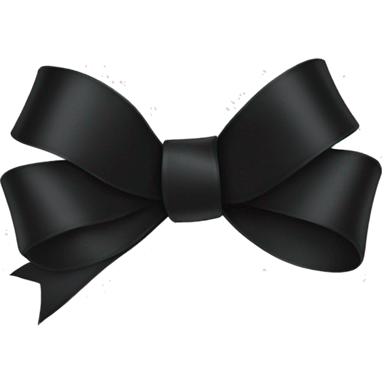 Black ribbon  emoji