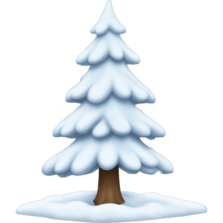 Snow Christmas tree  emoji