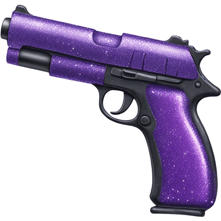 sparkly purple gun emoji