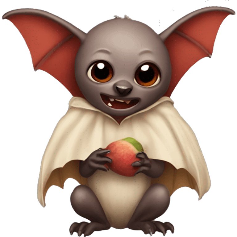 red fig-eating bat emoji