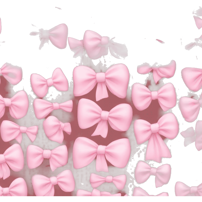 Light pink bows emoji