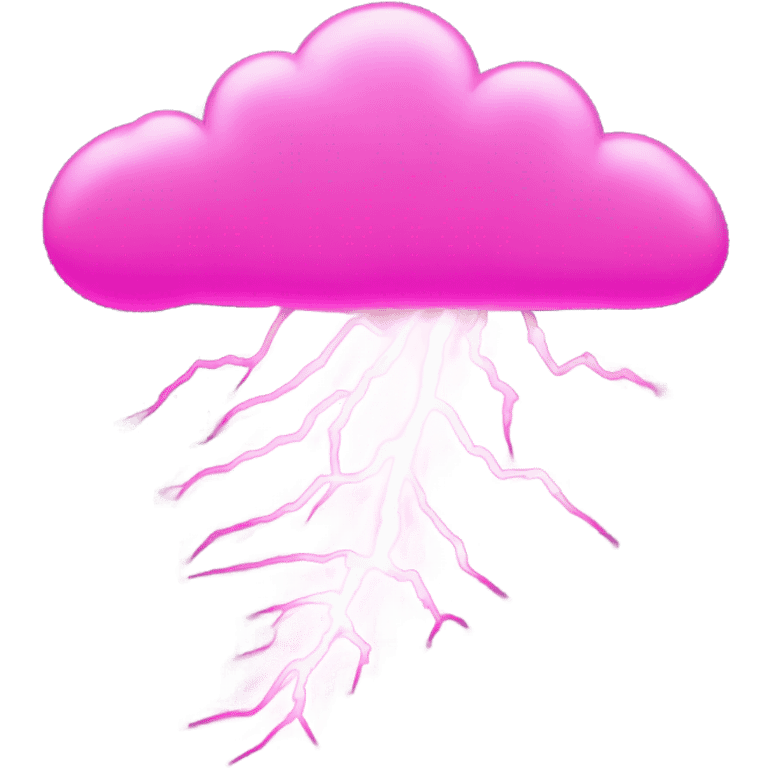 Pink thunderstorm  emoji