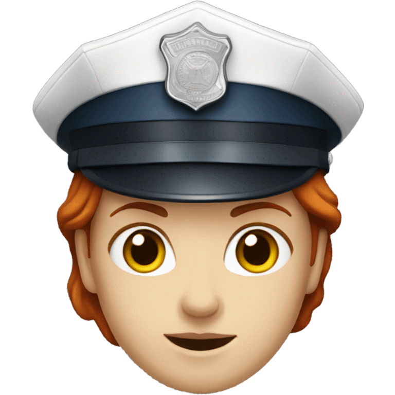 Redheear police woman emoji