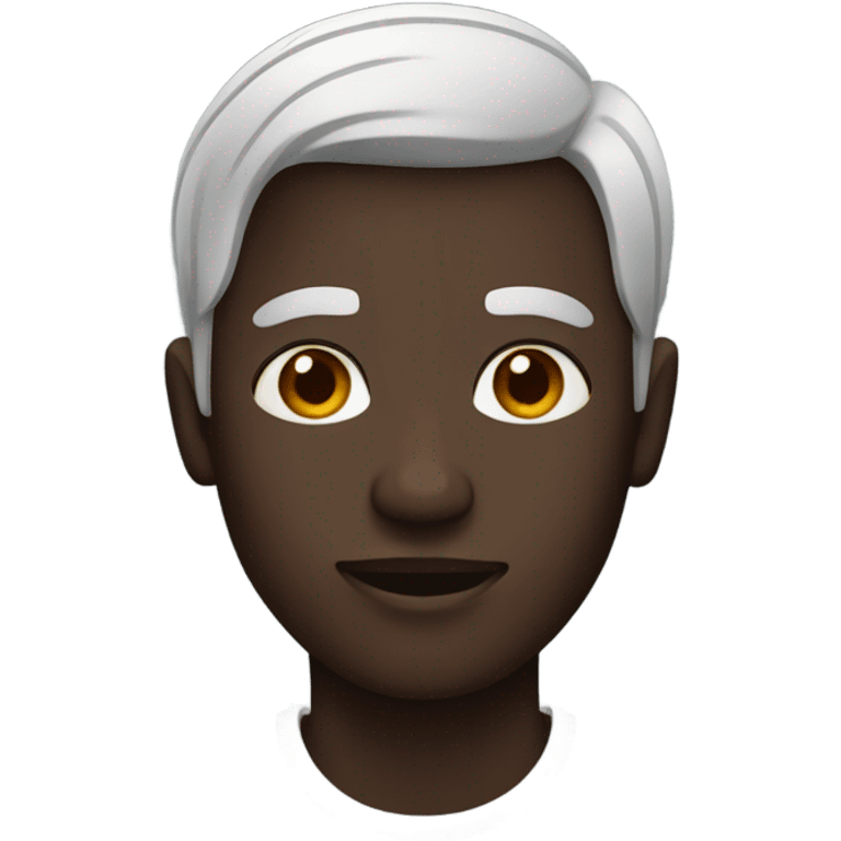 A black person emoji