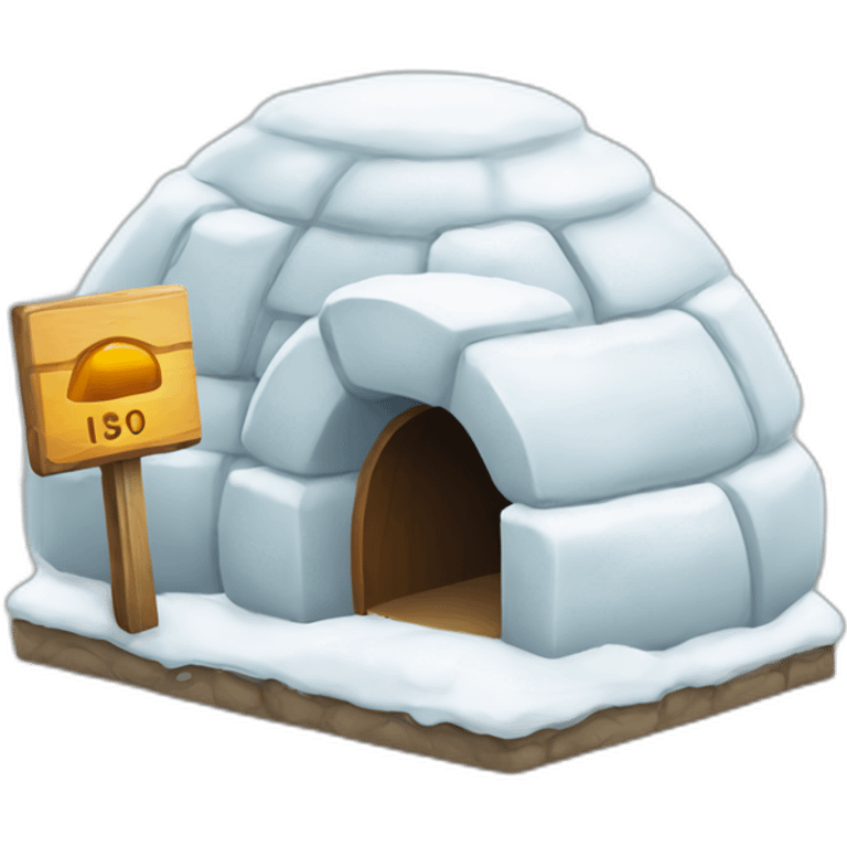 igloo in progress sign emoji