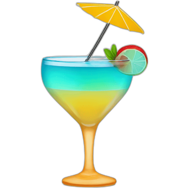 Smiling cocktail emoji