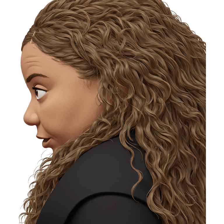 profile portrait of girl emoji