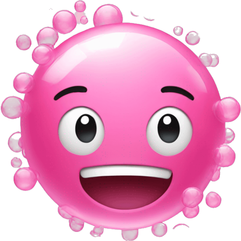 Pink bubbles floating around  emoji