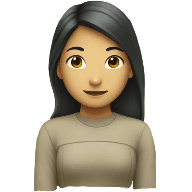 asian girl head attached to turtle body emoji