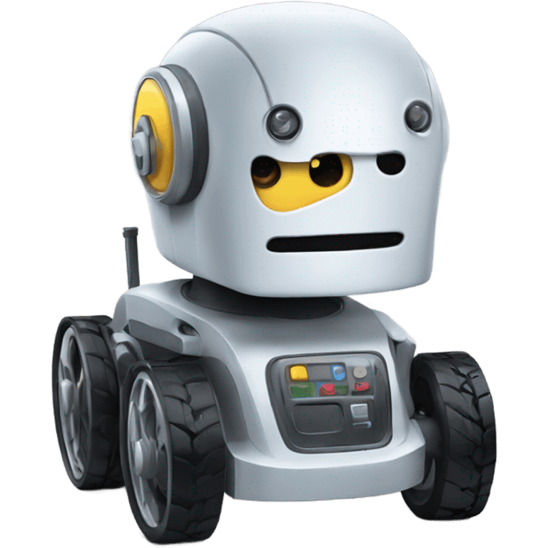 Robot driving emoji